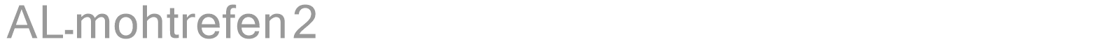 AL-mohtrefen 2 font preview